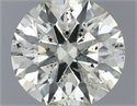 Natural Diamond 0.74 Carats, Round with Excellent Cut, J Color, SI2 Clarity and Certified by IGI