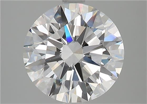 Picture of Natural Diamond 2.70 Carats, Round with Excellent Cut, D Color, IF Clarity and Certified by GIA