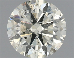 Picture of Natural Diamond 0.74 Carats, Round with Excellent Cut, K Color, SI2 Clarity and Certified by IGI