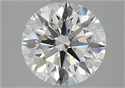 Natural Diamond 2.52 Carats, Round with Excellent Cut, D Color, VS2 Clarity and Certified by GIA