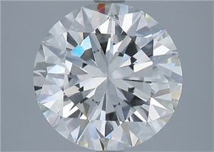 Picture of Natural Diamond 3.48 Carats, Round with Very Good Cut, J Color, SI1 Clarity and Certified by GIA