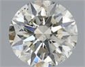 Natural Diamond 0.70 Carats, Round with Excellent Cut, L Color, SI2 Clarity and Certified by IGI