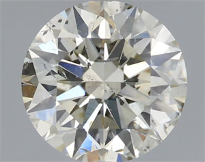 Picture of Natural Diamond 0.70 Carats, Round with Excellent Cut, L Color, SI2 Clarity and Certified by IGI