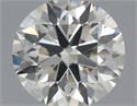 Natural Diamond 0.56 Carats, Round with Excellent Cut, I Color, VS2 Clarity and Certified by IGI