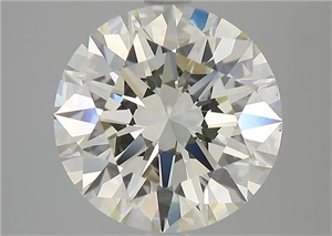 Picture of Natural Diamond 3.51 Carats, Round with Excellent Cut, L Color, VS2 Clarity and Certified by GIA
