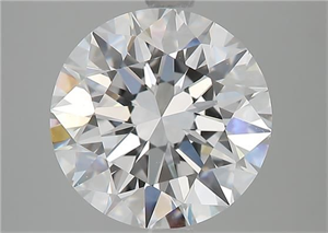 Picture of Natural Diamond 3.16 Carats, Round with Excellent Cut, D Color, FL Clarity and Certified by GIA
