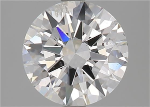 Foto Diamante Natural 2.07 quilates, Redondo , Color F, claridad I1 y certificado GIA de