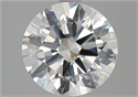 Natural Diamond 2.01 Carats, Round with Excellent Cut, D Color, VS2 Clarity and Certified by GIA