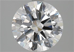 Picture of Natural Diamond 2.01 Carats, Round with Excellent Cut, D Color, VS2 Clarity and Certified by GIA