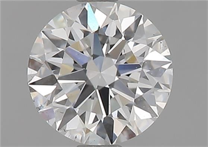 Picture of Natural Diamond 1.06 Carats, Round with Excellent Cut, E Color, VS2 Clarity and Certified by GIA