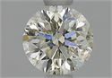 Natural Diamond 0.50 Carats, Round with Very Good Cut, L Color, I1 Clarity and Certified by GIA