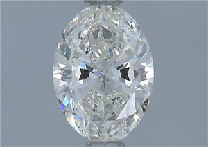 Picture of Natural Diamond 0.90 Carats, Oval with  Cut, I Color, SI2 Clarity and Certified by GIA