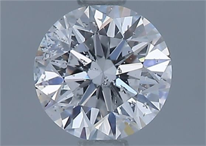 Picture of Natural Diamond 0.75 Carats, Round with Very Good Cut, D Color, I1 Clarity and Certified by GIA