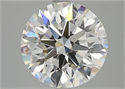Diamante Natural 3.22 quilates, Redondo , Color G, claridad IF y certificado GIA