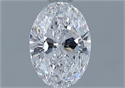 Natural Diamond 0.70 Carats, Oval with  Cut, D Color, SI1 Clarity and Certified by GIA