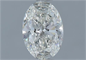 Natural Diamond 0.60 Carats, Oval with  Cut, I Color, VVS1 Clarity and Certified by GIA