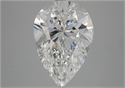 Natural Diamond 5.01 Carats, Pear with  Cut, F Color, IF Clarity and Certified by GIA