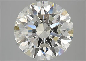 Picture of Natural Diamond 3.70 Carats, Round with Excellent Cut, J Color, SI1 Clarity and Certified by GIA
