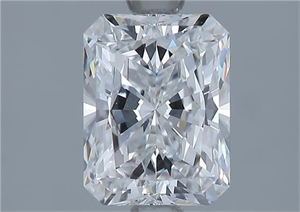 Picture of Natural Diamond 1.50 Carats, Radiant with  Cut, E Color, VVS2 Clarity and Certified by GIA