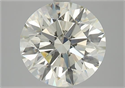 Natural Diamond 3.34 Carats, Round with Excellent Cut, M Color, VS1 Clarity and Certified by GIA