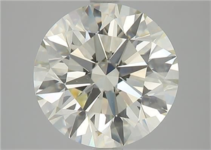 Picture of Natural Diamond 3.34 Carats, Round with Excellent Cut, M Color, VS1 Clarity and Certified by GIA