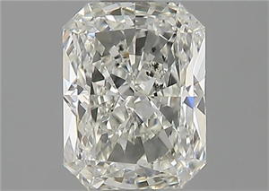 Picture of Natural Diamond 1.02 Carats, Radiant with  Cut, H Color, SI1 Clarity and Certified by GIA