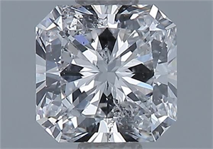 Picture of Natural Diamond 0.50 Carats, Radiant with  Cut, E Color, SI2 Clarity and Certified by GIA