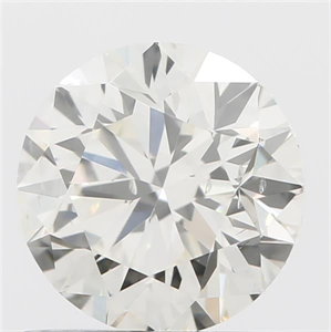 Picture of Natural Diamond 0.70 Carats, Round with Excellent Cut, K Color, VS2 Clarity and Certified by IGI