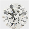 Natural Diamond 1.82 Carats, Round with Excellent Cut, L Color, SI2 Clarity and Certified by IGI