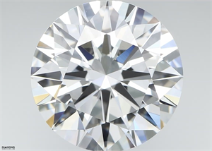 Picture of Natural Diamond 3.81 Carats, Round with Excellent Cut, E Color, VS1 Clarity and Certified by GIA