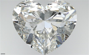 Picture of Natural Diamond 5.06 Carats, Heart with  Cut, G Color, SI2 Clarity and Certified by IGI