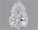 Natural Diamond 0.65 Carats, Pear with  Cut, D Color, VS1 Clarity and Certified by GIA