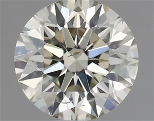 Picture of Natural Diamond 0.61 Carats, Round with Excellent Cut, K Color, SI1 Clarity and Certified by IGI