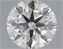 Natural Diamond 0.72 Carats, Round with Excellent Cut, K Color, SI2 Clarity and Certified by GIA