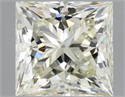 Natural Diamond 0.96 Carats, Princess with  Cut, L Color, SI1 Clarity and Certified by IGI