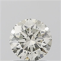 Natural Diamond 1.07 Carats, Round with Excellent Cut, L Color, SI2 Clarity and Certified by IGI