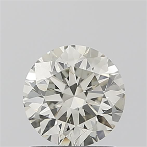 Picture of Natural Diamond 1.07 Carats, Round with Excellent Cut, L Color, SI2 Clarity and Certified by IGI