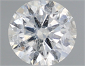 Natural Diamond 0.52 Carats, Round with Excellent Cut, G Color, I1 Clarity and Certified by IGI