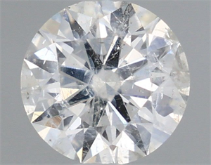 Picture of Natural Diamond 0.52 Carats, Round with Excellent Cut, G Color, I1 Clarity and Certified by IGI