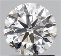 Natural Diamond 0.89 Carats, Round with Very Good Cut, F Color, SI2 Clarity and Certified by GIA