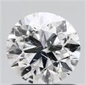 Natural Diamond 0.90 Carats, Round with Very Good Cut, F Color, I1 Clarity and Certified by GIA