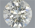 Natural Diamond 0.50 Carats, Round with Excellent Cut, L Color, I1 Clarity and Certified by IGI