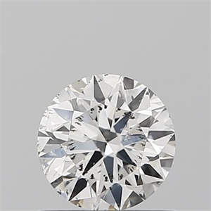 Picture of Natural Diamond 0.55 Carats, Round with Excellent Cut, G Color, SI2 Clarity and Certified by IGI