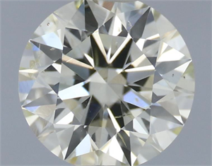 Picture of Natural Diamond 0.61 Carats, Round with Excellent Cut, L Color, SI1 Clarity and Certified by IGI