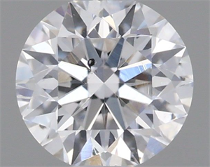 Picture of Natural Diamond 0.45 Carats, Round with Excellent Cut, D Color, SI2 Clarity and Certified by GIA