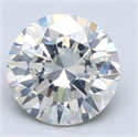 Natural Diamond 3.50 Carats, Round with Very Good Cut, J Color, SI2 Clarity and Certified by GIA