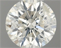 Natural Diamond 0.40 Carats, Round with Very Good Cut, E Color, I1 Clarity and Certified by IGI