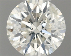 Picture of Natural Diamond 0.40 Carats, Round with Very Good Cut, E Color, I1 Clarity and Certified by IGI