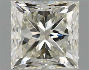 Picture of Natural Diamond 0.90 Carats, Princess with  Cut, J Color, VVS2 Clarity and Certified by IGI