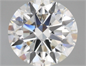 Natural Diamond 3.76 Carats, Round with Excellent Cut, I Color, VVS2 Clarity and Certified by GIA
